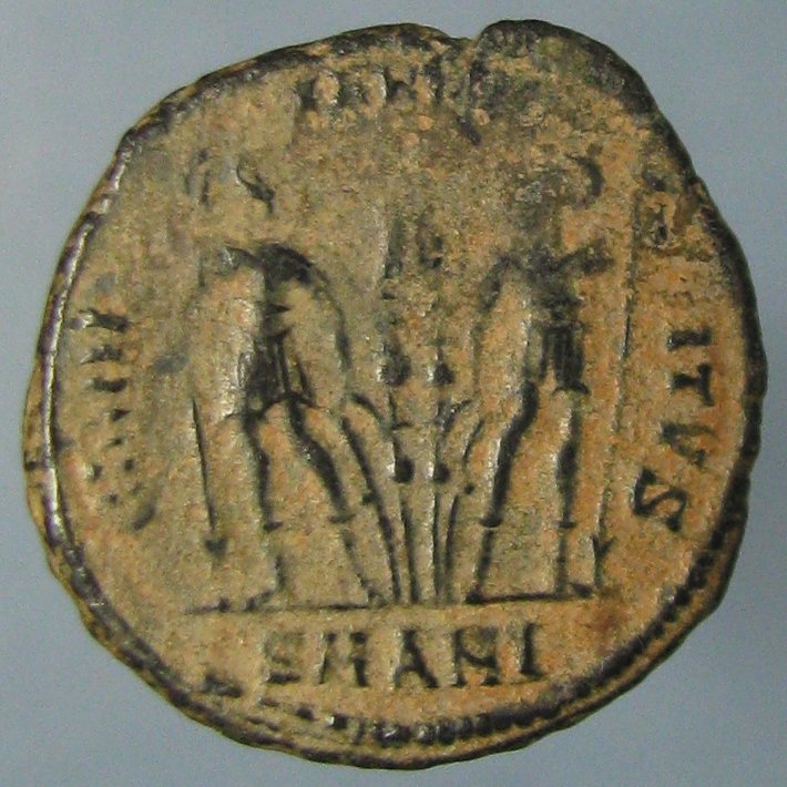 Double-Struck-Delmatius-And-Constantine-I-Gloria-Exercitvs-Ae-3/4s
